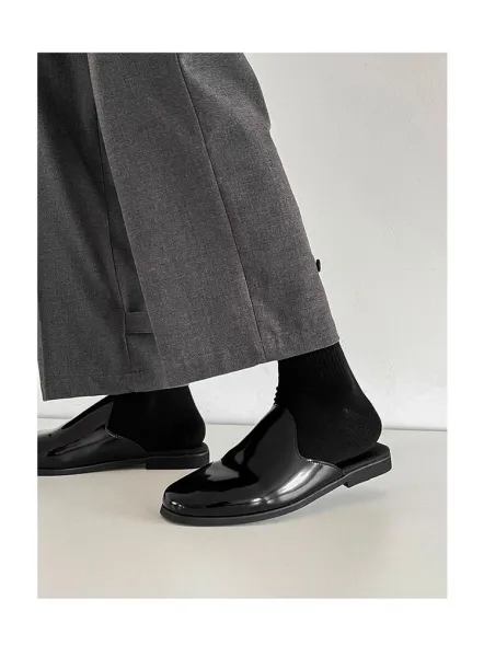 Design Classic Slip-On Mule Black Slippers - 15
