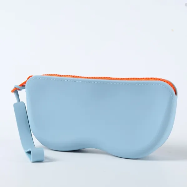 Design Cartoon Lady Wristlet Pouch in Sky Blue Clutches - 18
