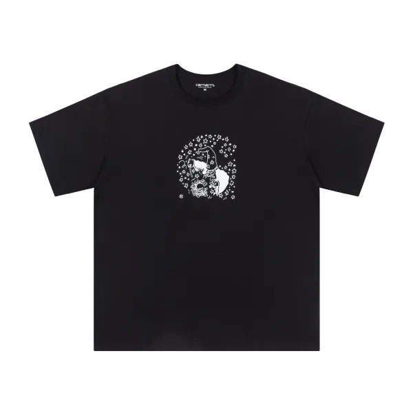 Design Graphic Print Black T-Shirt - 40