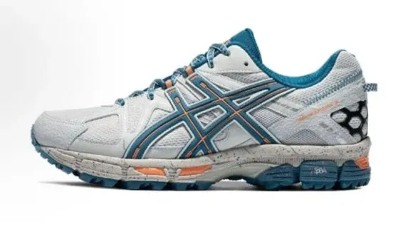 Asics Gel-Kayano 20 White Blue Orange Running Shoes - 1