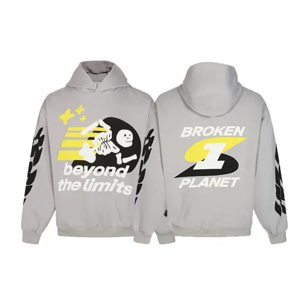 Design Trapped In Time No Way Back Graphic Hoodie Black - 7
