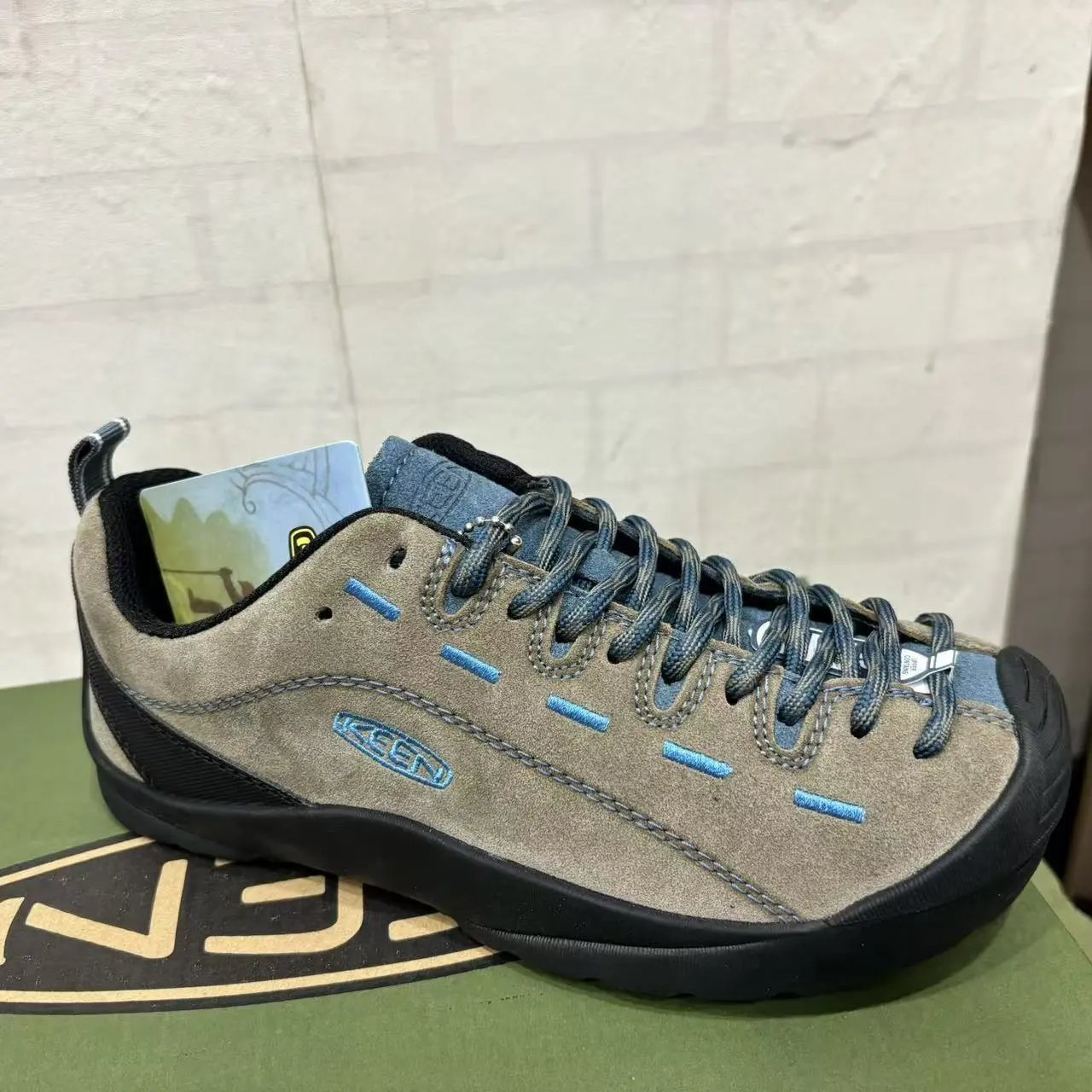 Grey brown blue