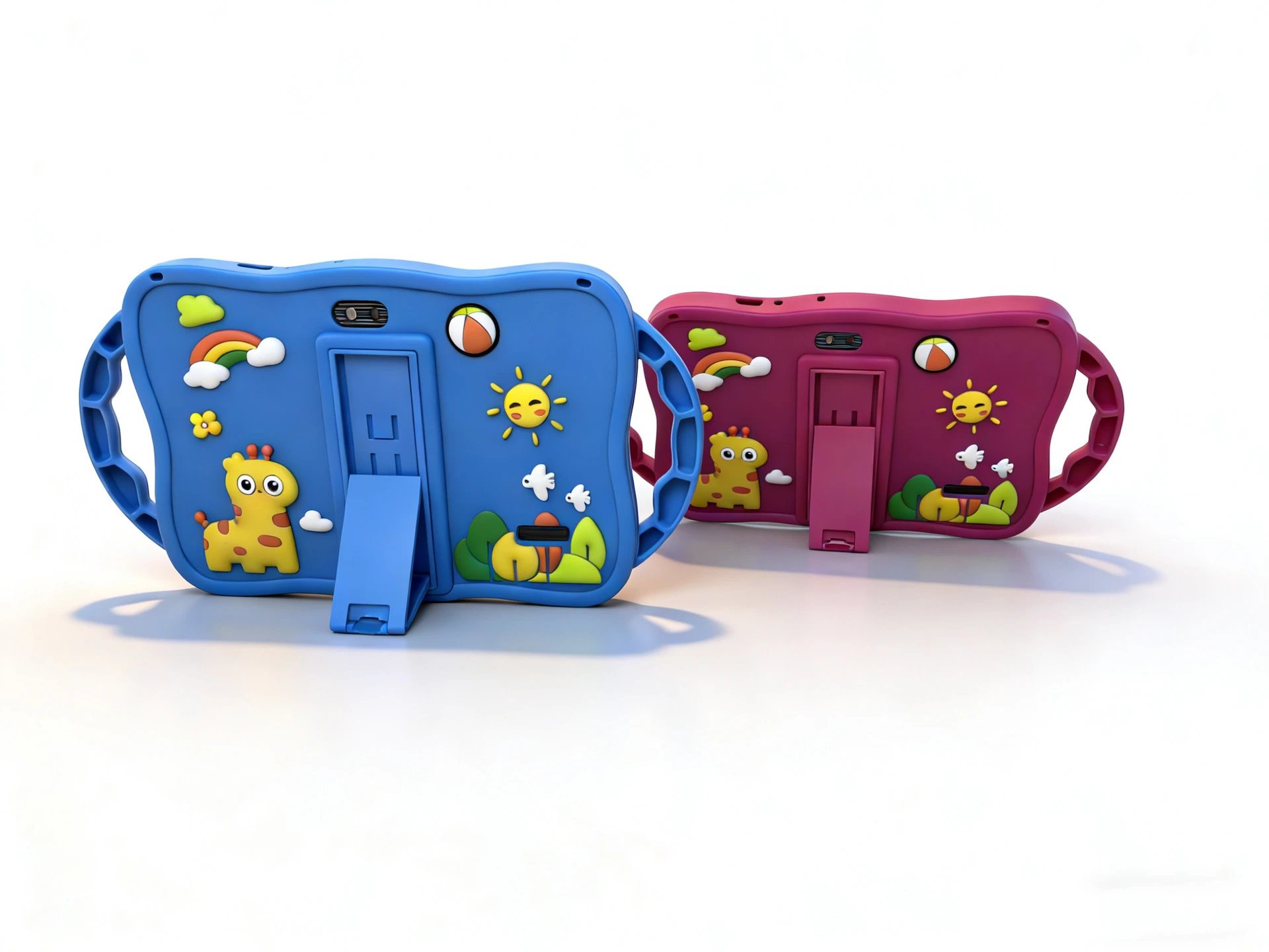 Design Kids Tablet Case with 3D Animal Motifs Pink Phone Accessories - 18