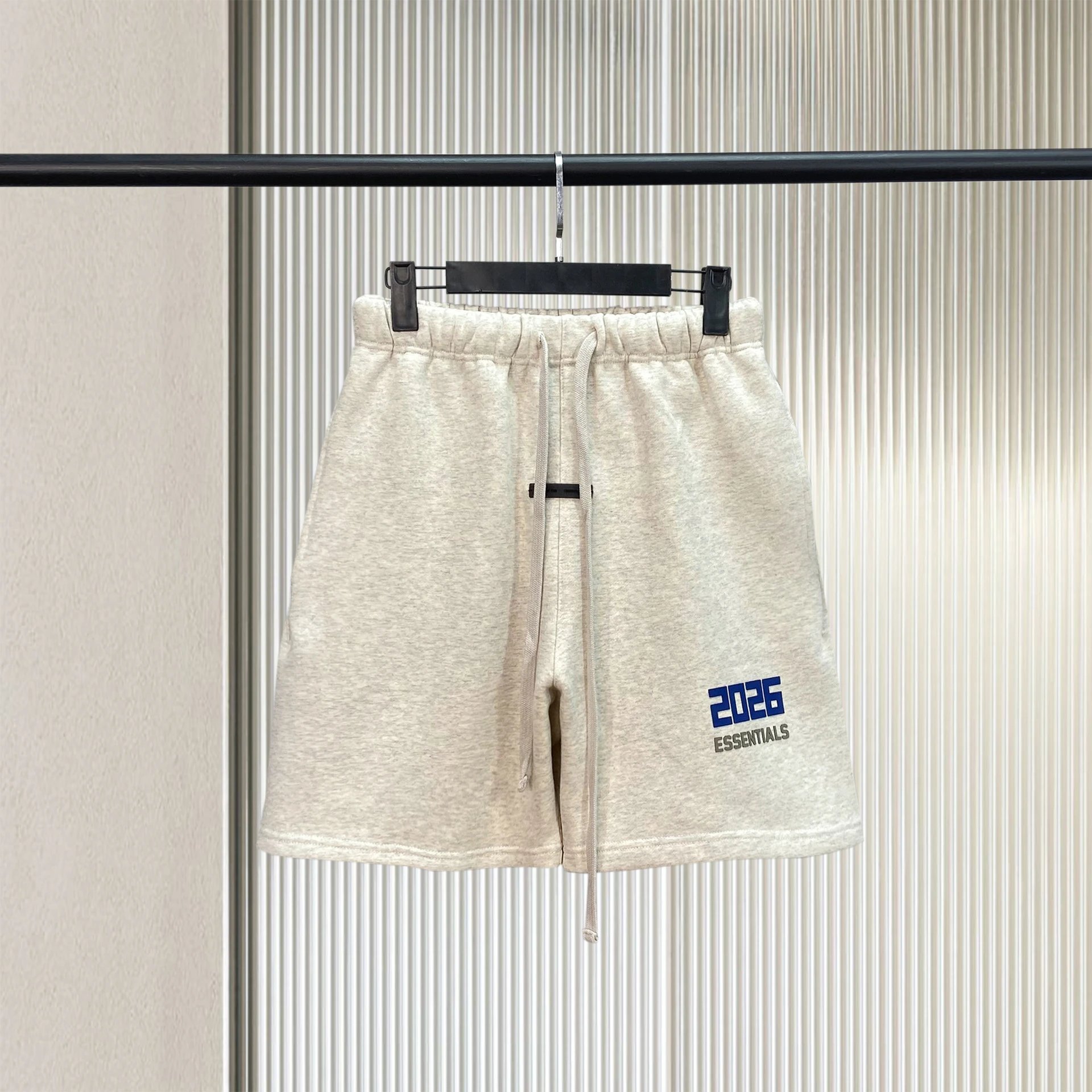 Fear of God Essentials 2026 Logo Shorts Beige - 8