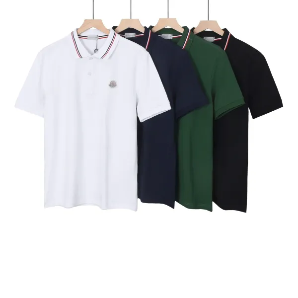 Moncler Logo Polo Green Polo Polo Shirt - 8