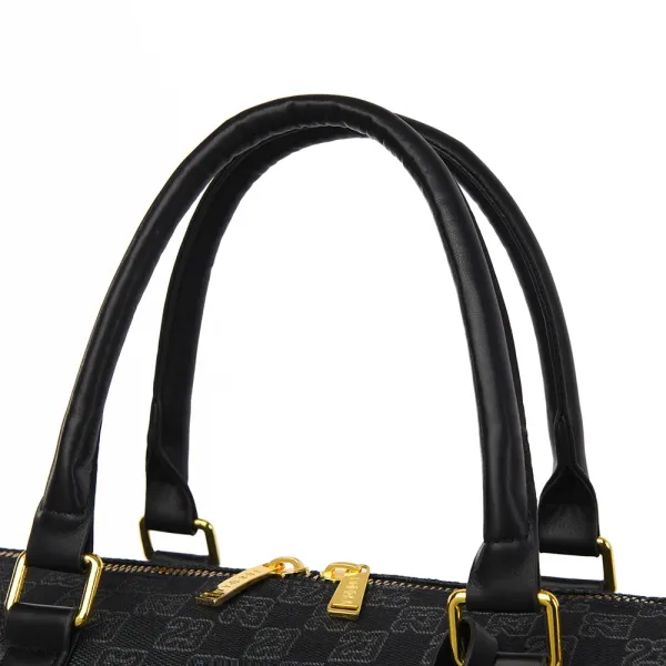 Design Duffle Bag Leopard Print Olive Brown Travel Bag - 23