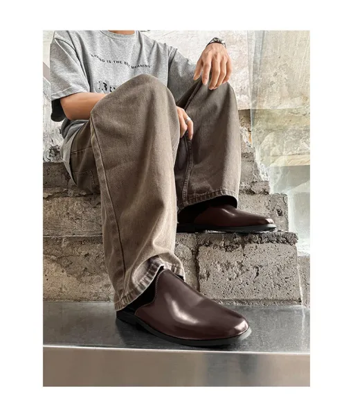 Design Classic Slip-On Mule Black Slippers - 3