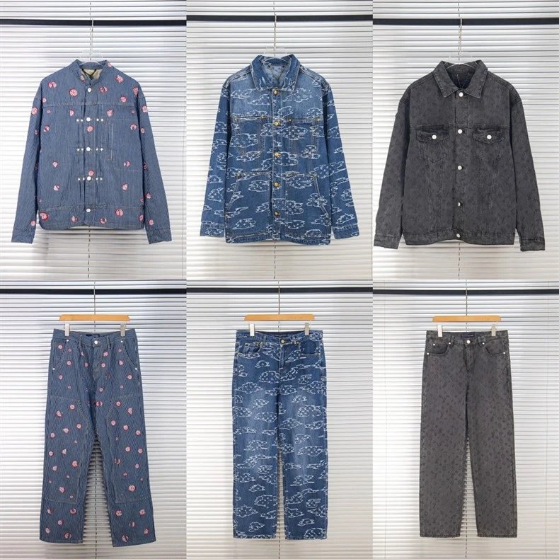 Design Multicolor Checkered Denim Jacket - 5