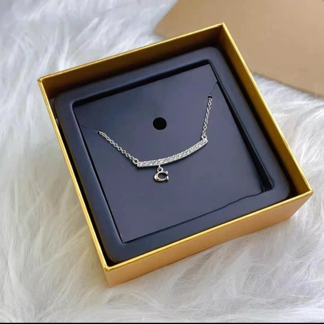 White Gold - Smile C Necklace - 033