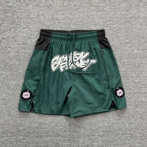 Broken Planet Graphic Shorts Black / White - 3