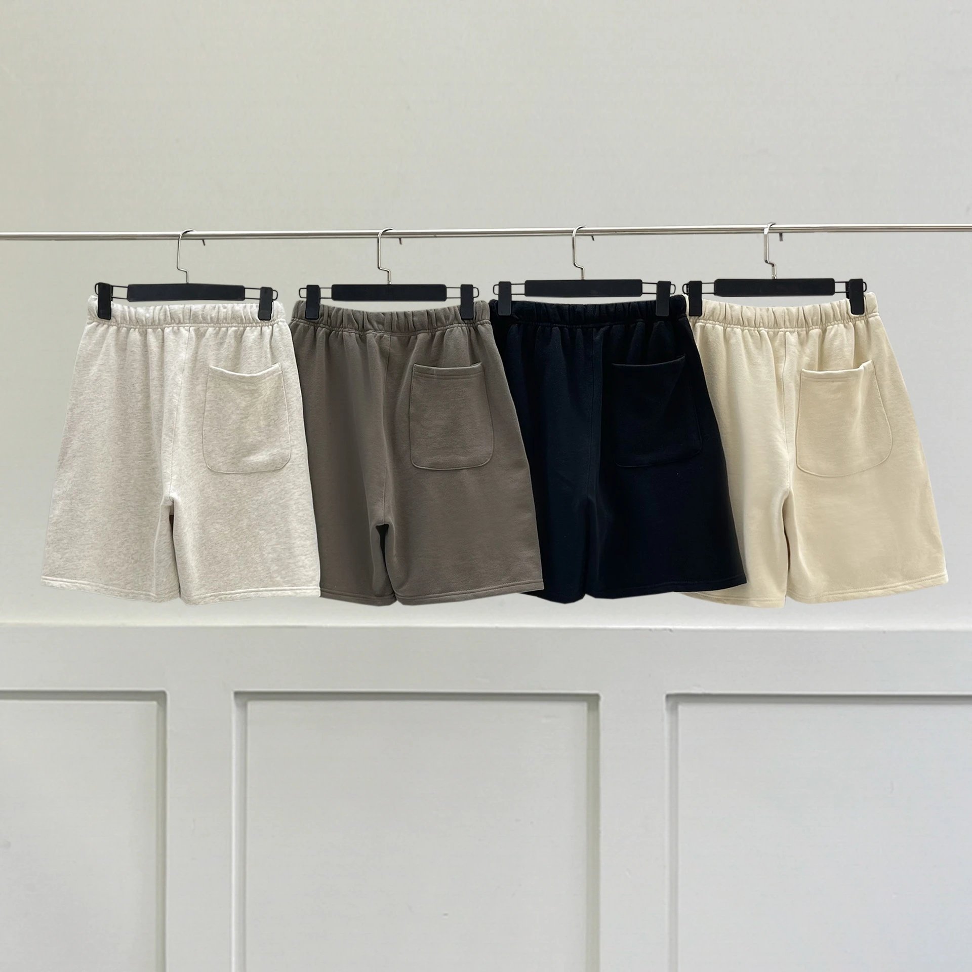 Fear of God Essentials Three-Stripe Shorts Gray - 8