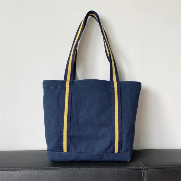 Polo Ralph Lauren Bear Embroidered Tote Bag Navy - 5