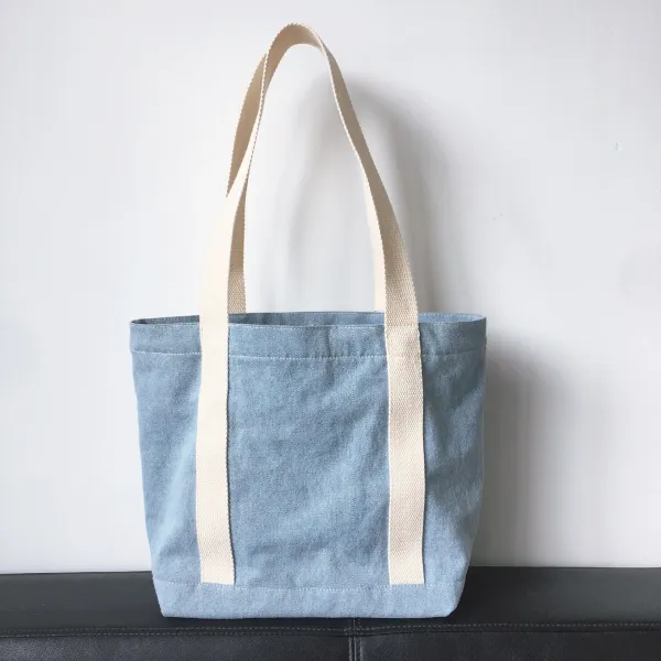 Polo Ralph Lauren Bear Embroidered Tote Bag Navy - 3