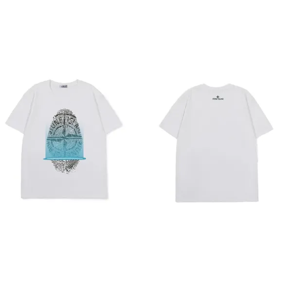 Stone Island Compass Logo T-Shirt Gray - 23
