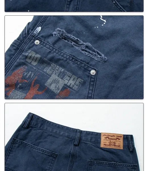 Design Ausdrman Distressed Cargo Pants Brown Pants - 8