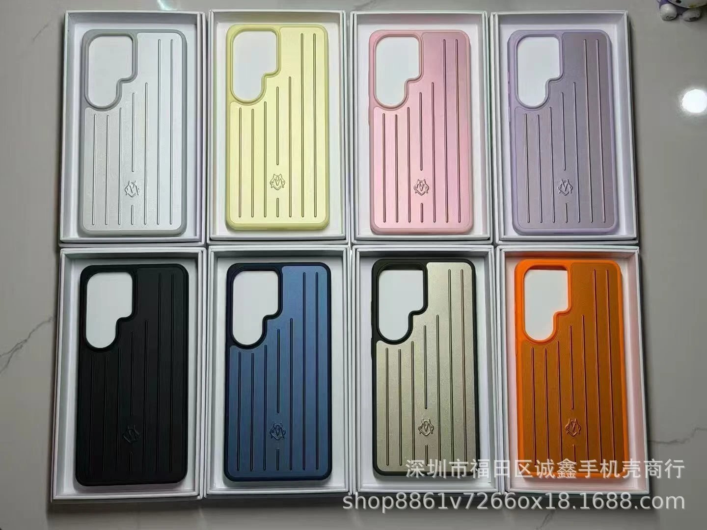 Rimowa Phone Case Gold Vertical Stripe Phone Case Phone Accessories - 2