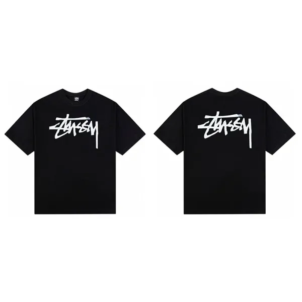Stussy Stock Logo T-Shirt Black - 1