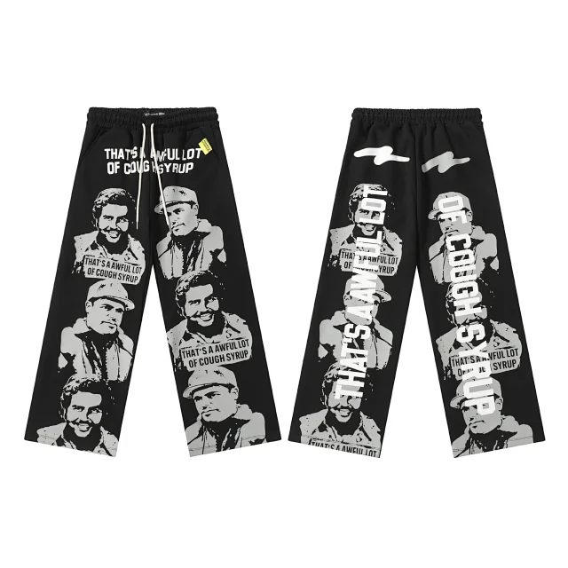 Unbranded Matching Sets Zip-Up Hooded Sweatshirt and Jogger Set with Portrait Graphic product detail image 7