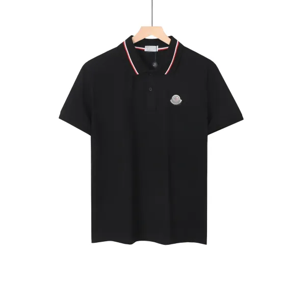 Moncler Logo Polo Green Polo Polo Shirt - 10