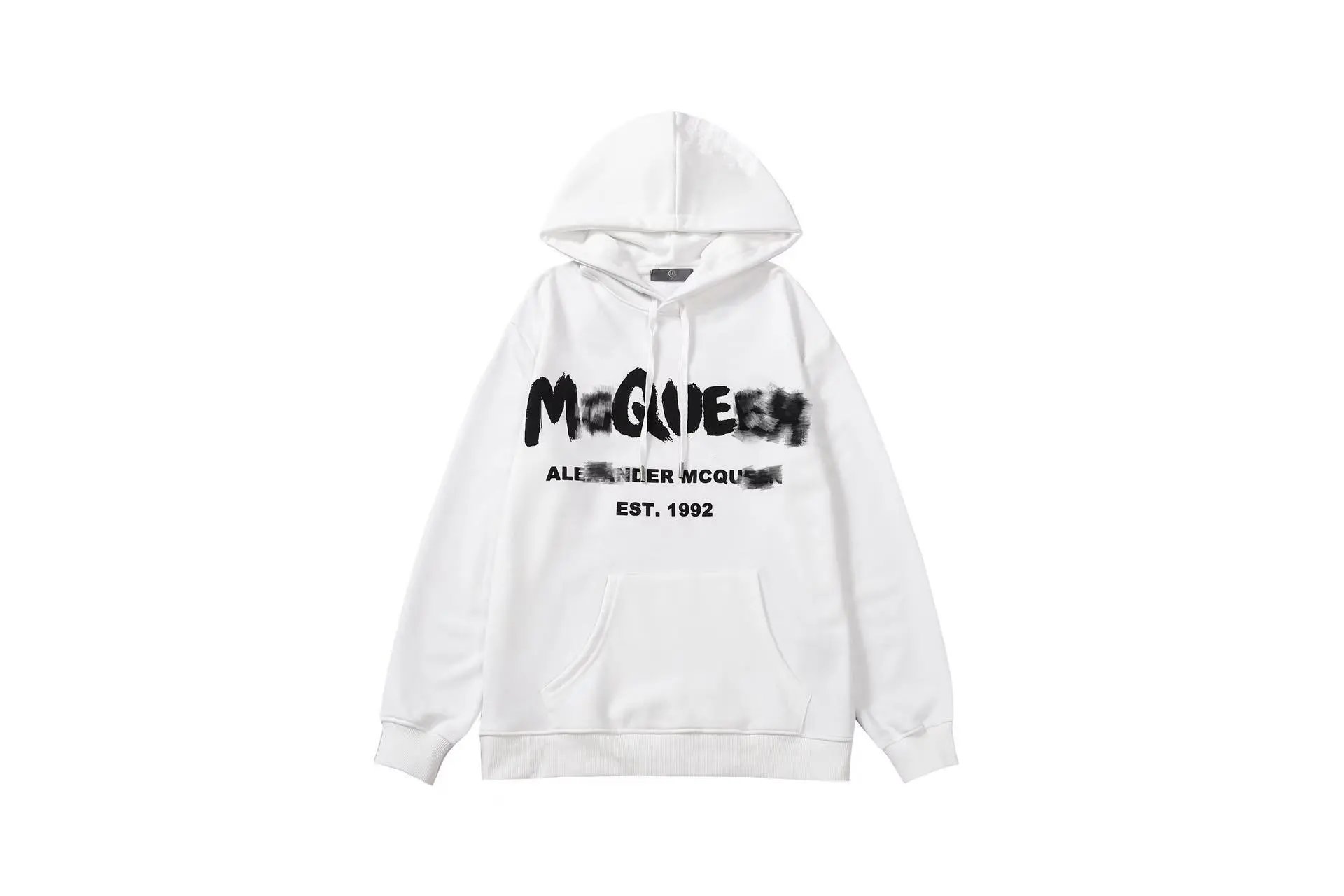 Alexander McQueen Painted Logo Brown Crewneck Sweater - 4