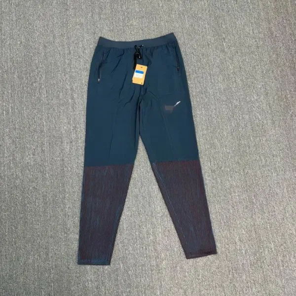 Nike Running Jacket Navy and Burgundy Striped Long-Sleeve Zip-Up Outerwear - 6
