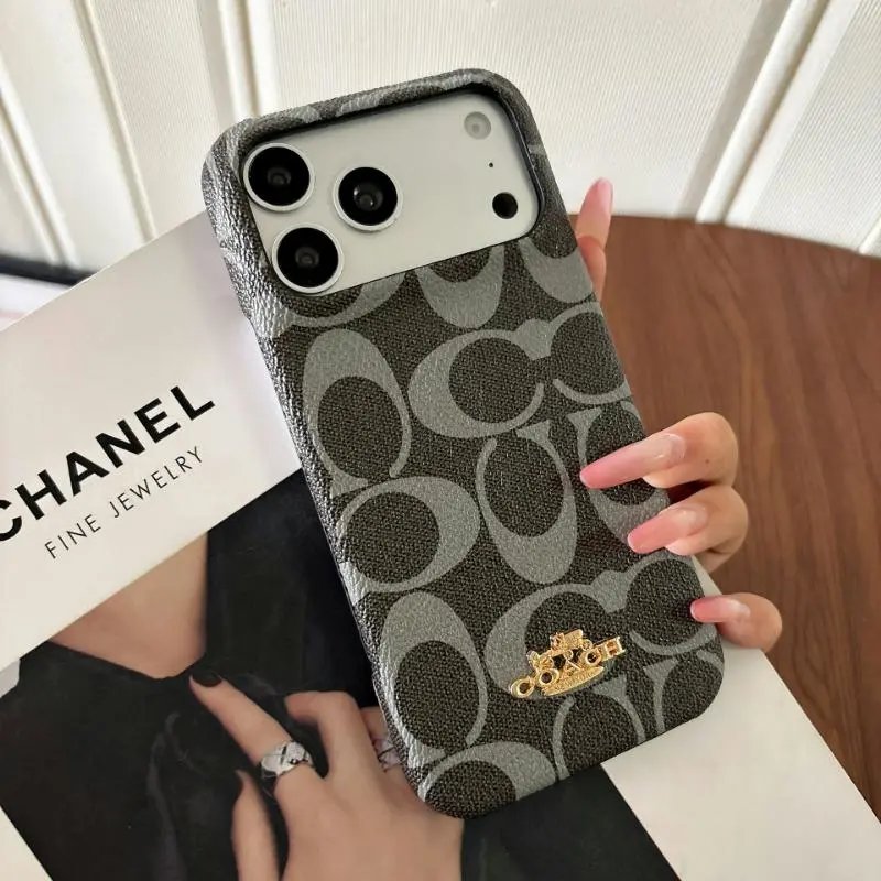 Coach Signature C Logo Green Phone Case - 16