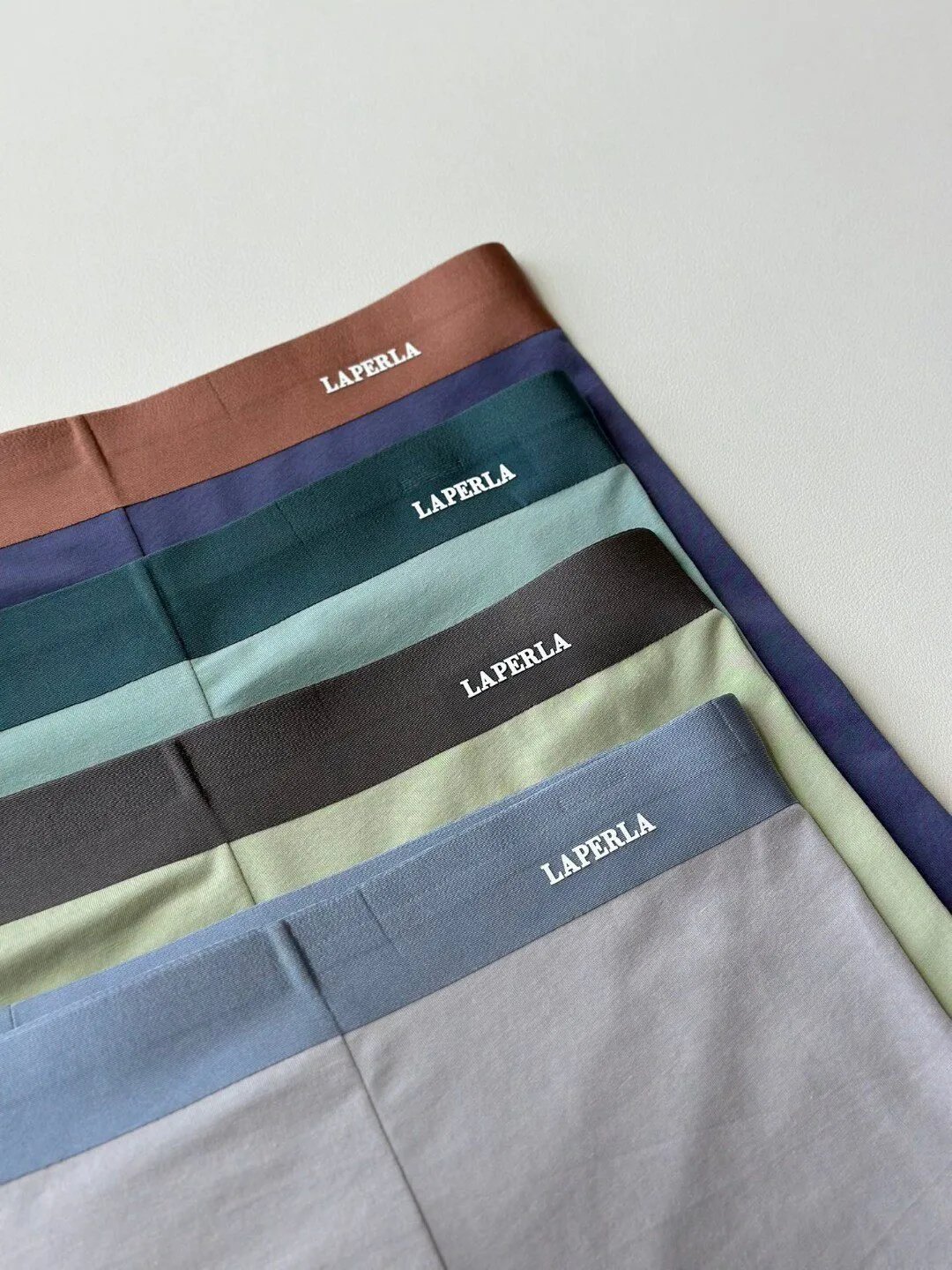 Design LAPERLA Solid Color Boxed Set of Five Men's Briefs Underwear - 7