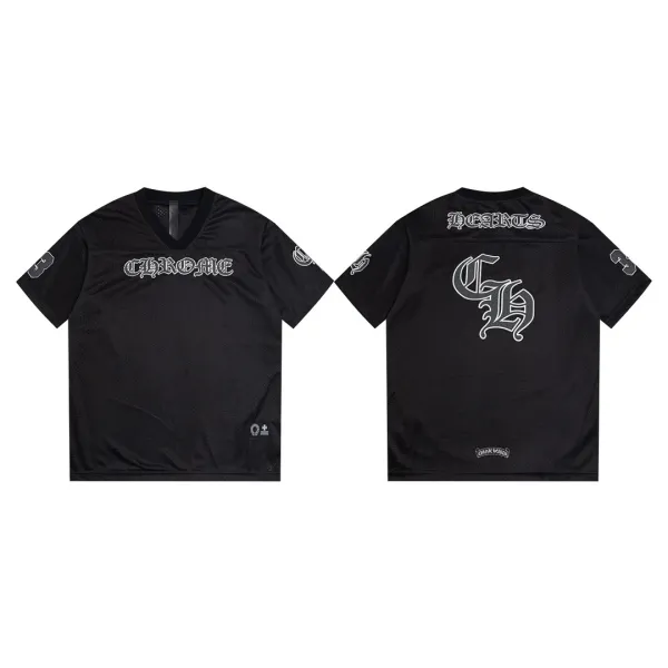 Chrome Hearts Mesh Football Jersey Black - 1