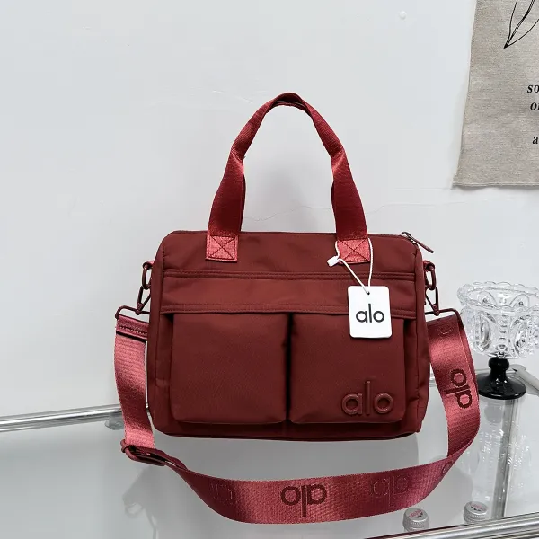 Alo Mini Boston Bag Mustard Yellow Handbag - 11