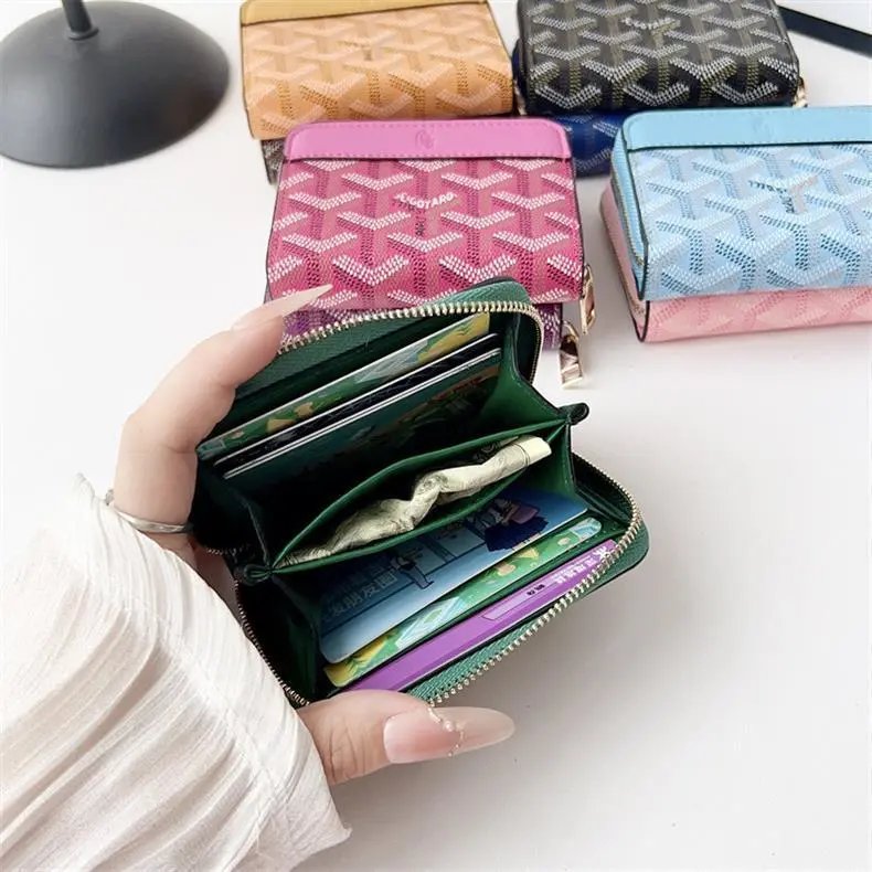 Goyard Saint Louis Mini Wallet Purple Short Wallet - 14