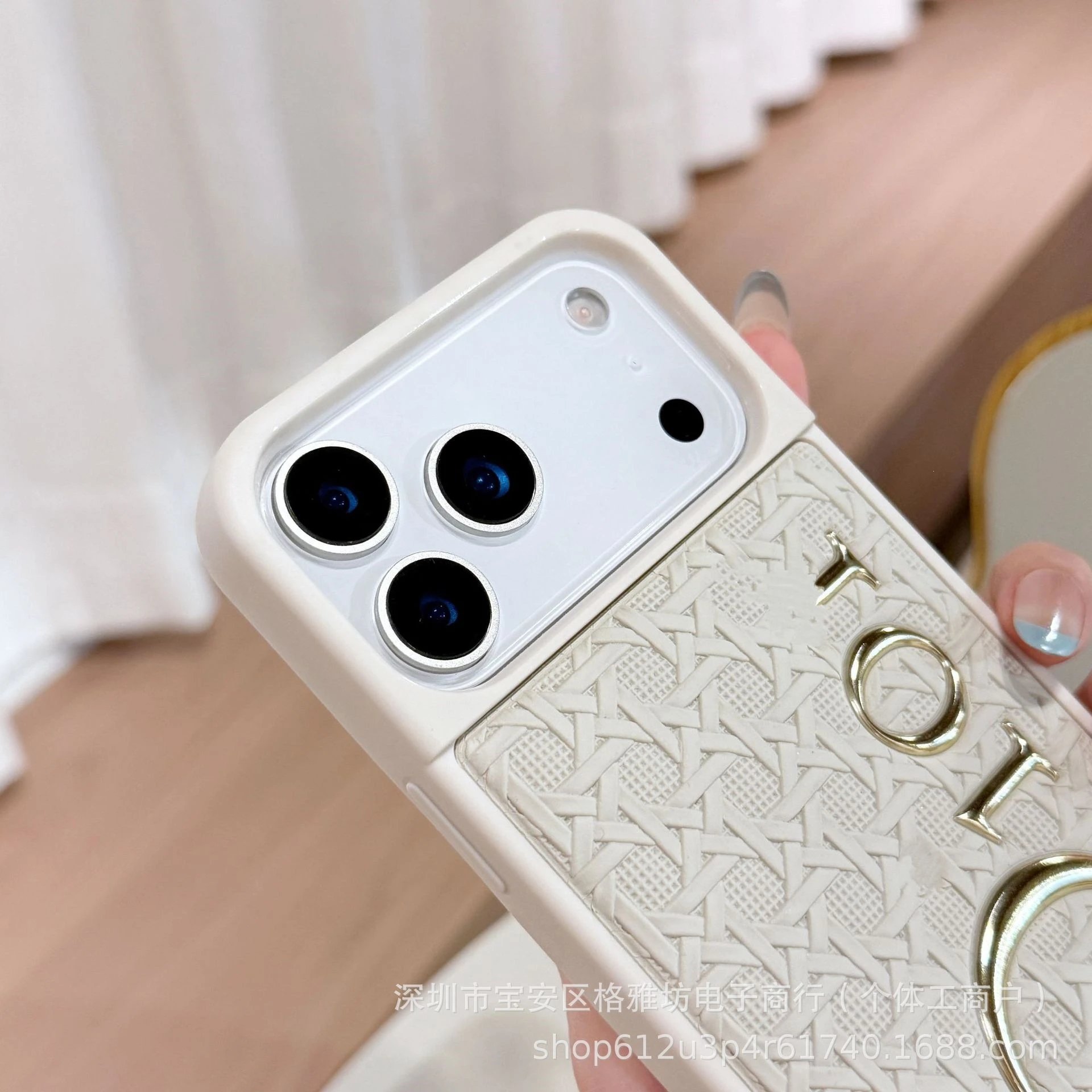 Dior Oblique Logo Phone Case Black - 4