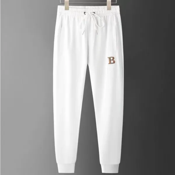 Burberry Logo-Embroidered White Sweatpants - 1
