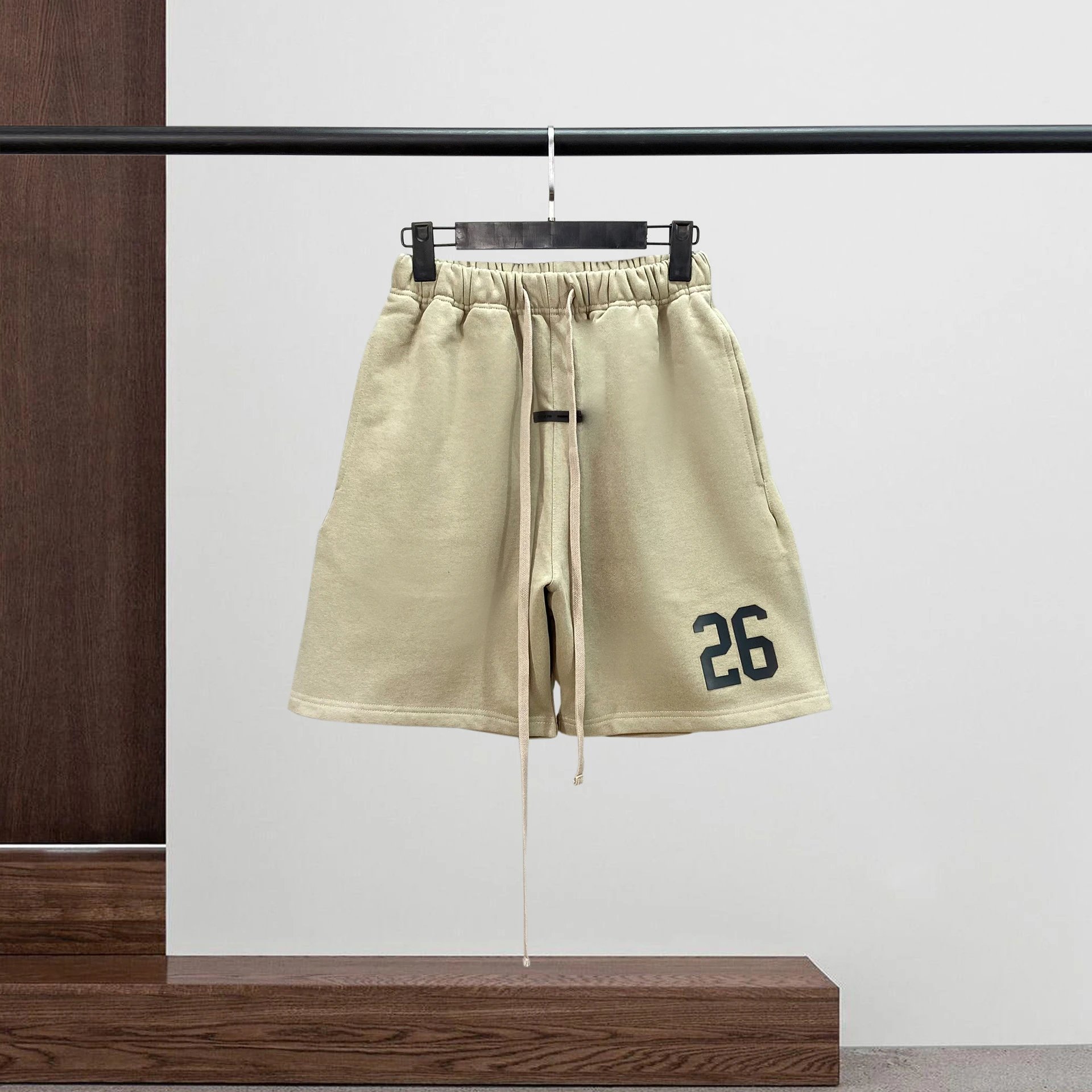 Fear of God Essentials Number 26 Black Sweat Shorts - 8