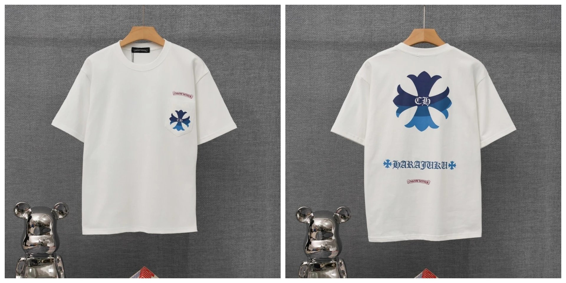 Chrome Hearts x St. Barth Black Pocket T-Shirt - 3