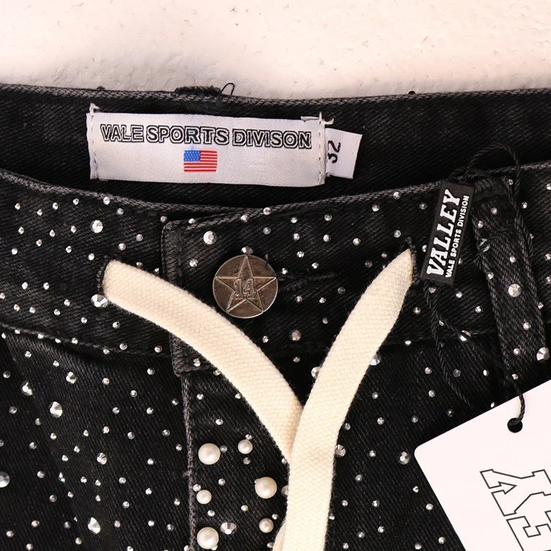 Design Starfield Print Drawstring Shorts Black - 12