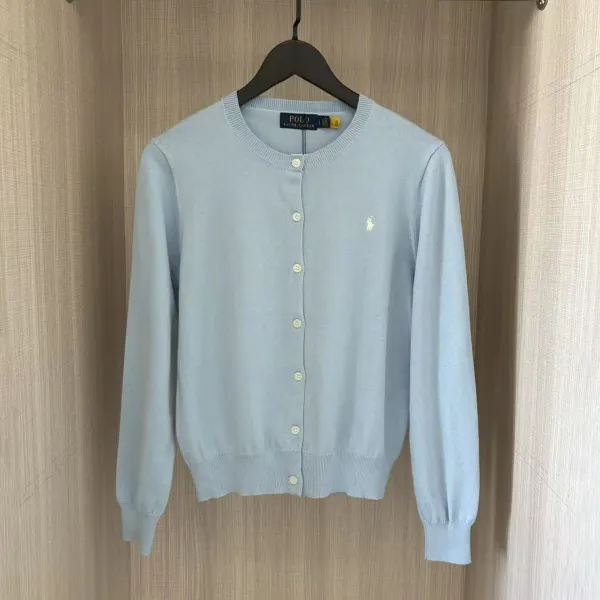 Polo Ralph Lauren Classic Knit Cardigan Light Blue - 1