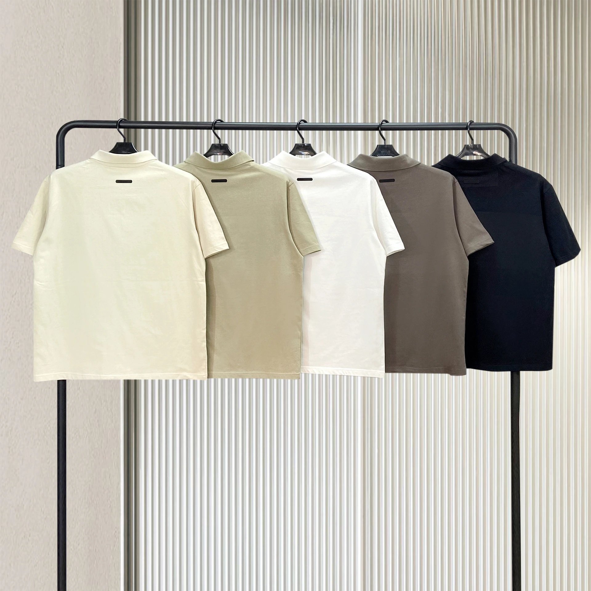 Essentials Logo Embroidered Polo Brown Polo Shirt - 4