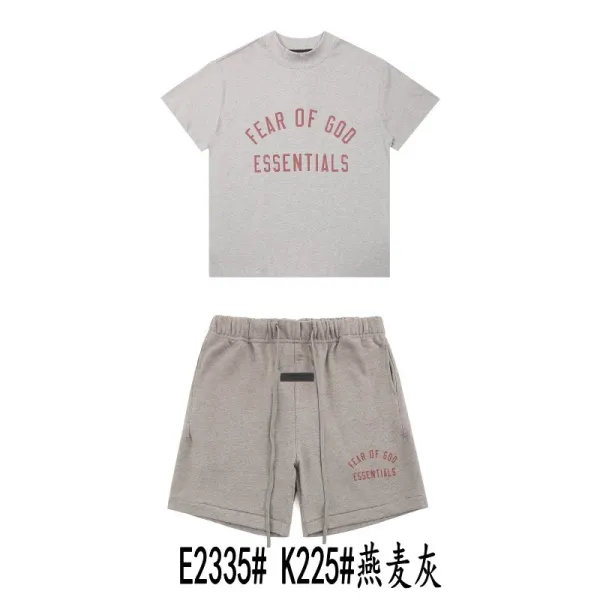Fear of God Essentials Logo Tee and Shorts Set - 1