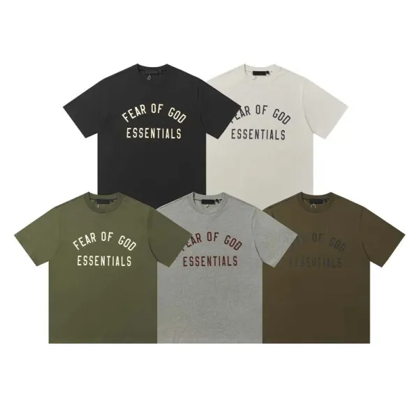 Fear of God Essentials Arch Logo Black T-Shirt and Shorts Set - 5