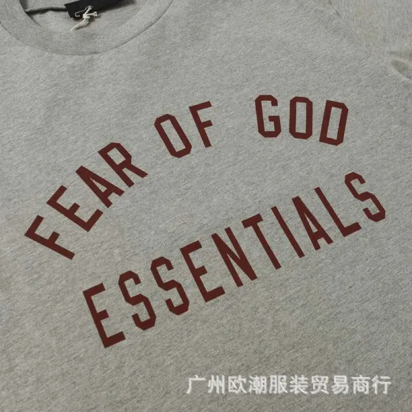 Fear of God Essentials Arch Logo Black T-Shirt and Shorts Set - 10