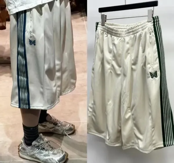 Adidas Originals Butterfly Track Shorts Beige / White - 1