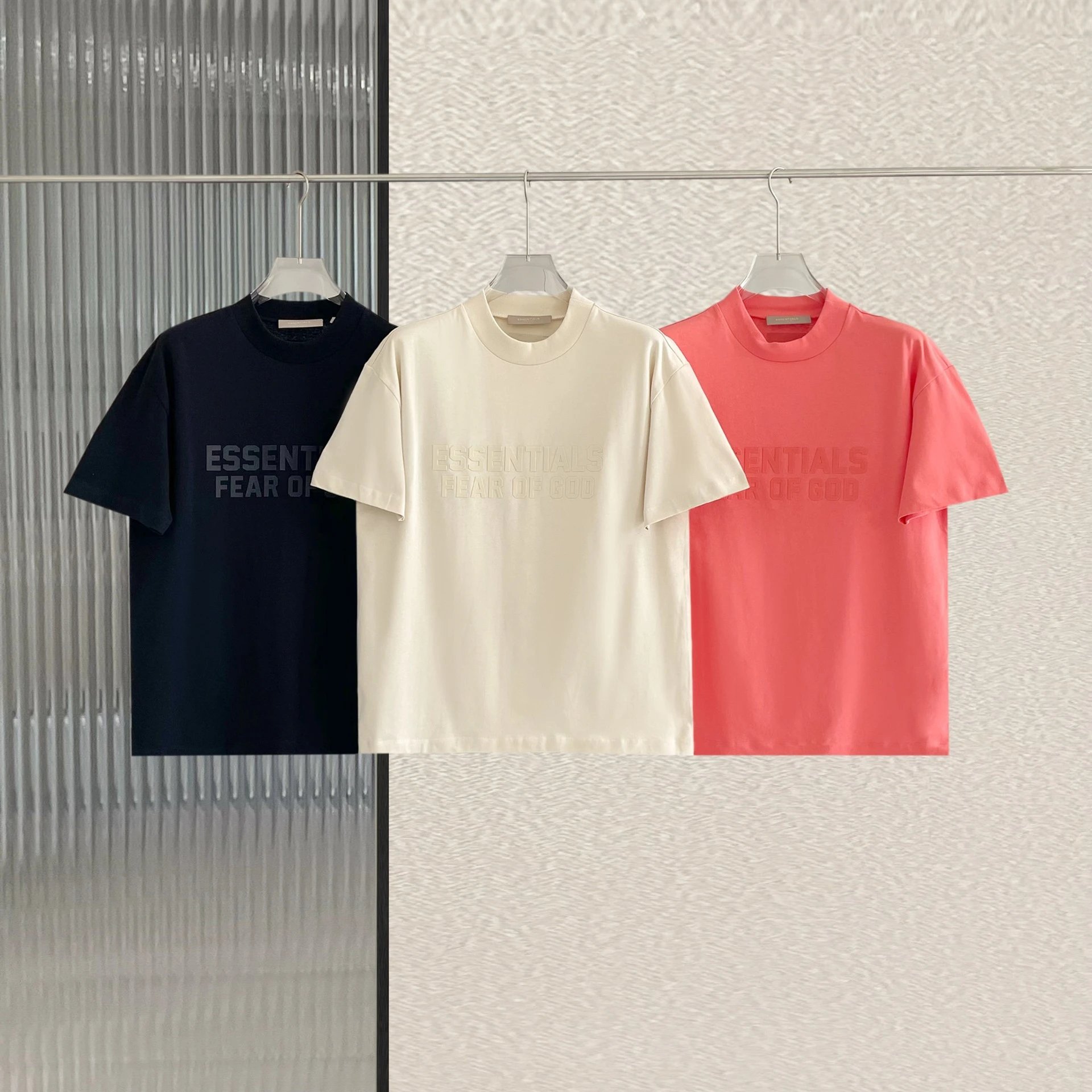 Fear of God Essentials Logo Print Black T-Shirt - 4