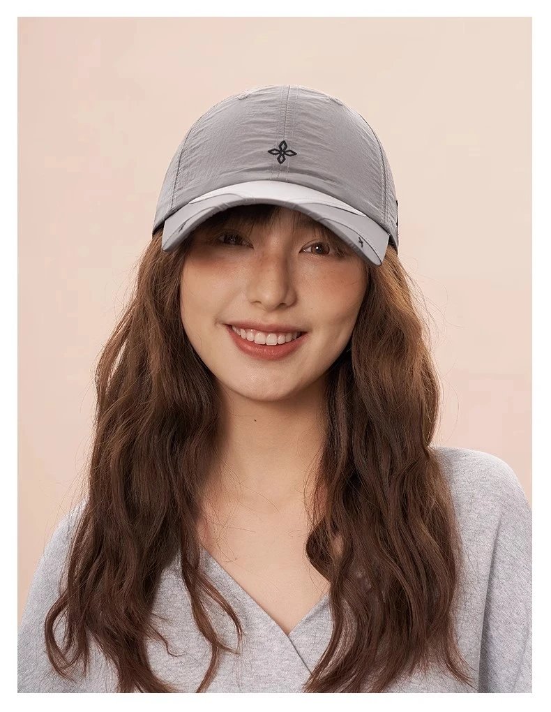 Design Structured Embroidered Baseball Cap Gray - 3