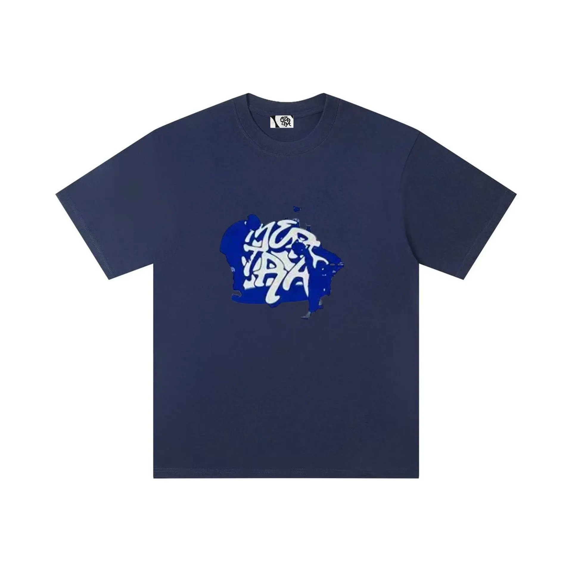 Design Two Characters Graphic Print Black T-Shirt - 9