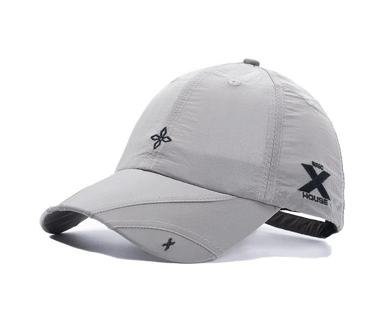 Design Structured Embroidered Baseball Cap Gray - 20