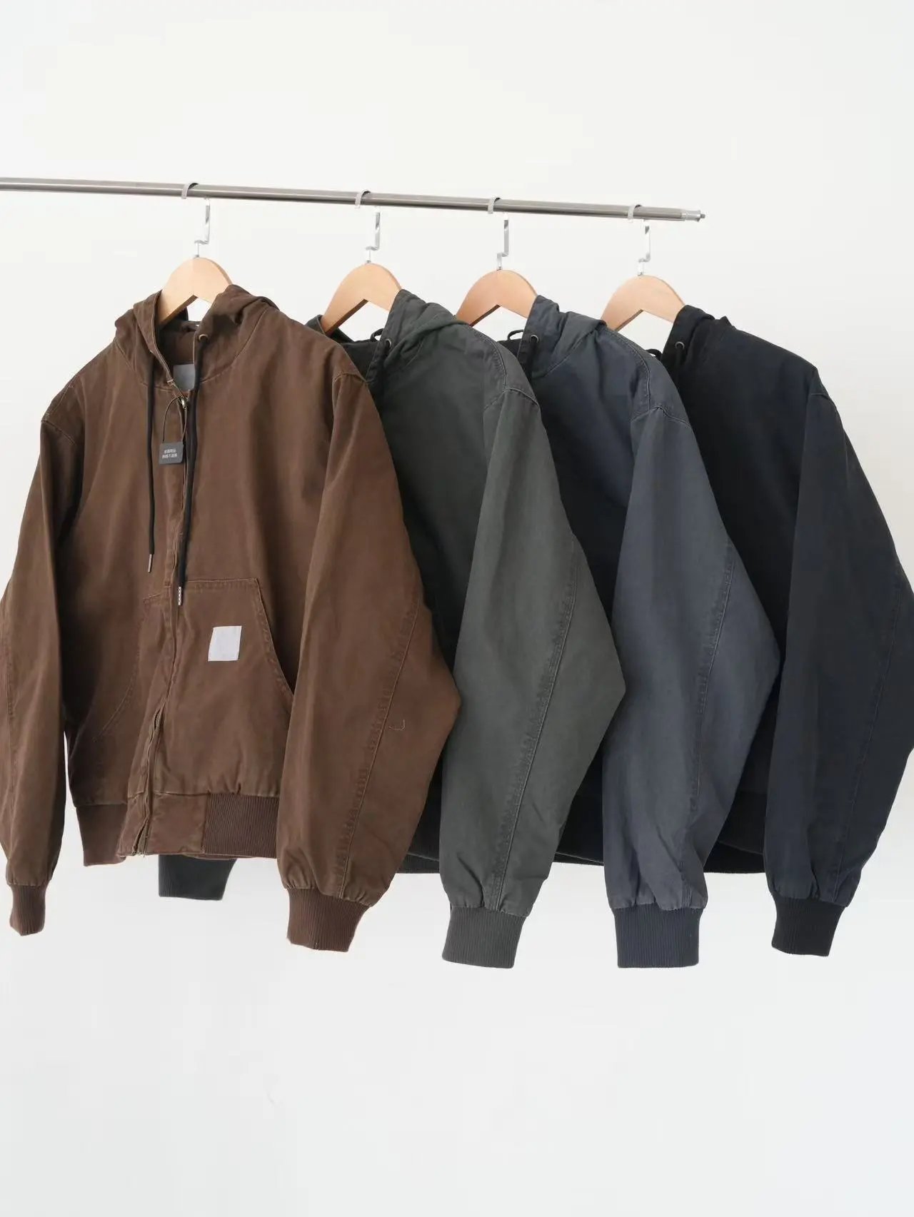 Carhartt Work In Progress Carhartt WIP Active Jacket Black Hooded Outerwear - 23