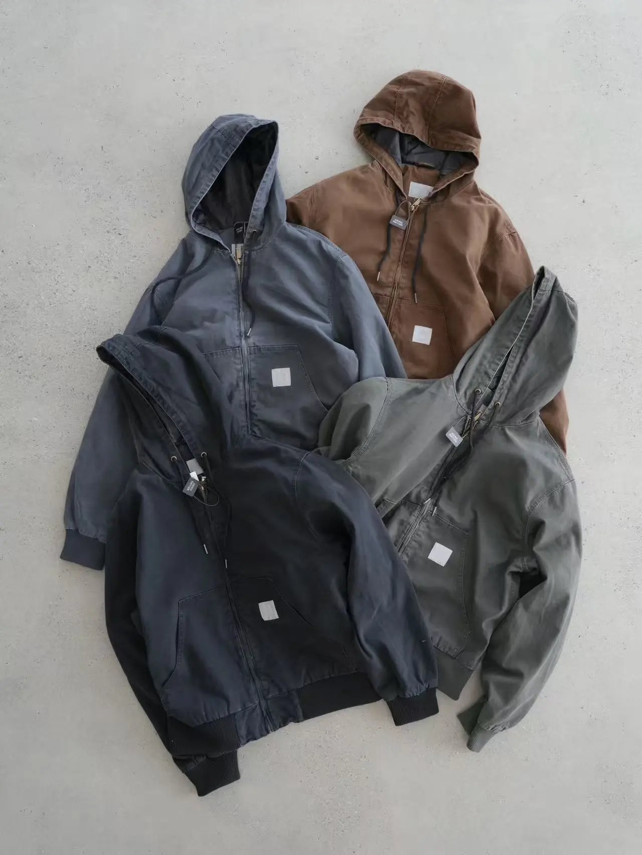 Carhartt Work In Progress Carhartt WIP Active Jacket Black Hooded Outerwear - 28