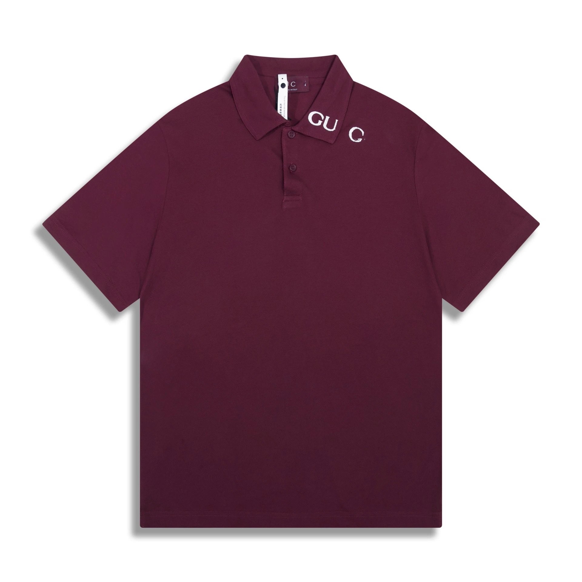 Gucci GUC Striped Knit Polo Navy and White Polo Shirt - 20