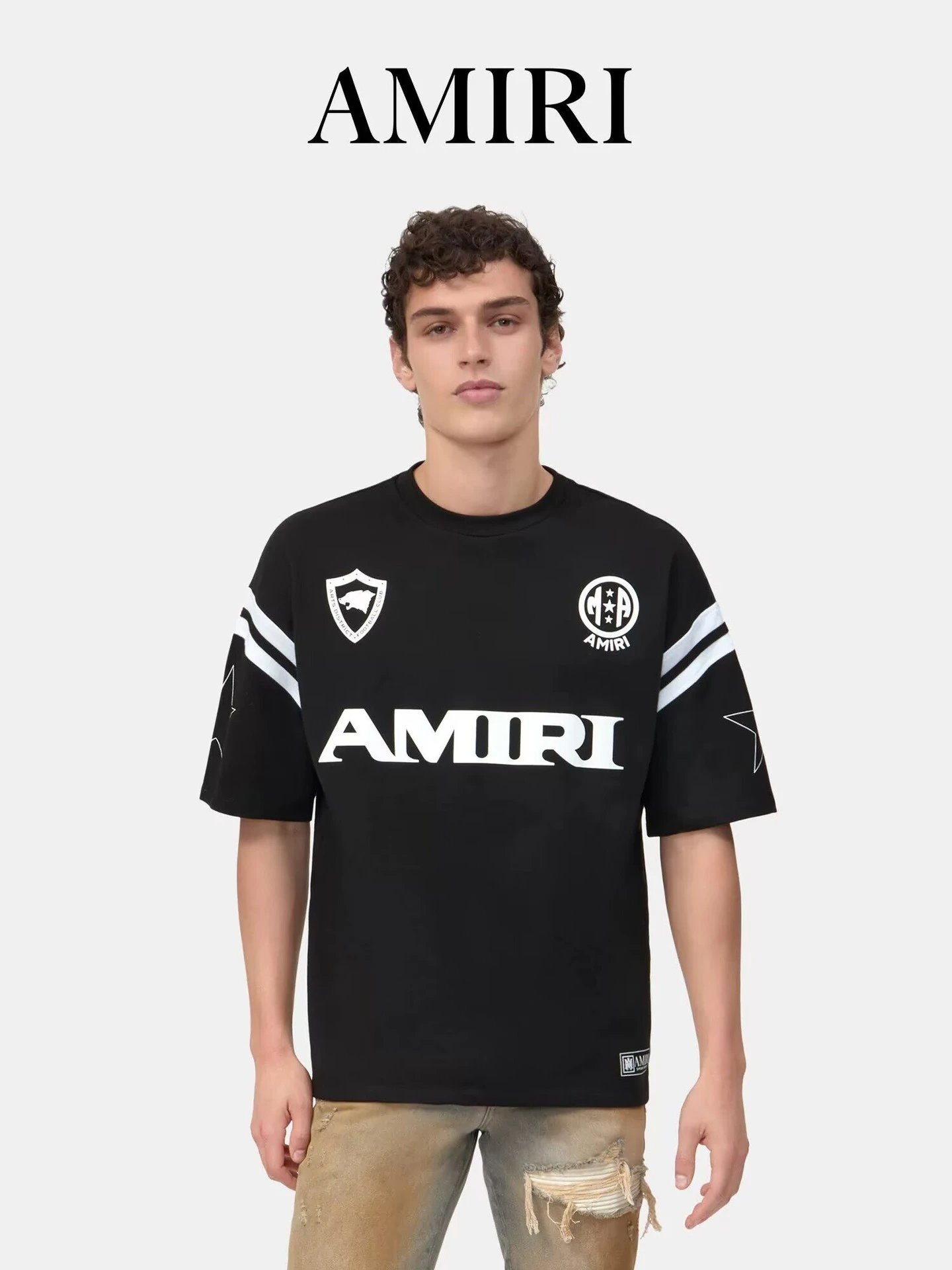 Amiri Football Club Graphic T-Shirt White - 7