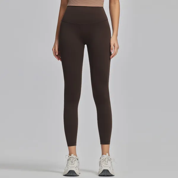 Alo High-Waist Seamless Leggings Brown Activewear - 1